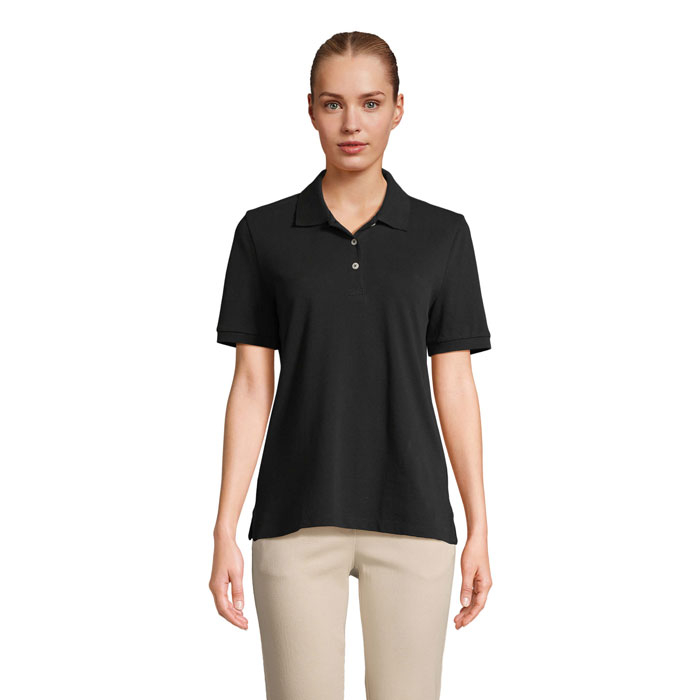 Polo publicitaire pour Femme coton PACIFIC Noir 1